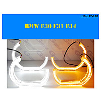 RGBW LED Crystal Angel Eyes για BMW F30 F34 - L16 / L17 / L18 - Sellzone.bg RGBW LED Crystal Angel Eyes για BMW F30 F34 - L16 / L17 / L18